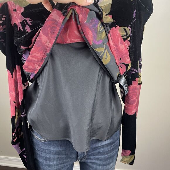 NWT MONSOON Size 4 JOANNA VELVET Burnout Floral  PRINT Blouse Witchy Whimsy Goth - Picture 6 of 10